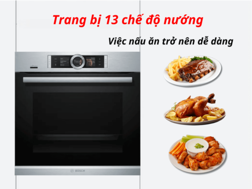 Lò nướng âm tủ Serie 8 Bosch HMH.HBG6764S6B