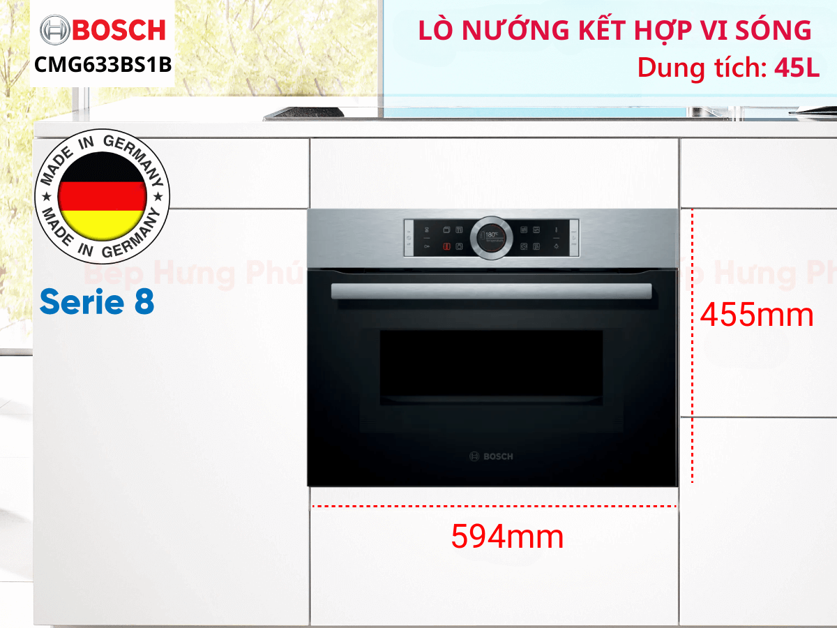 Lò nướng kết hợp vi sóng Bosch HMH.CMG633BS1B