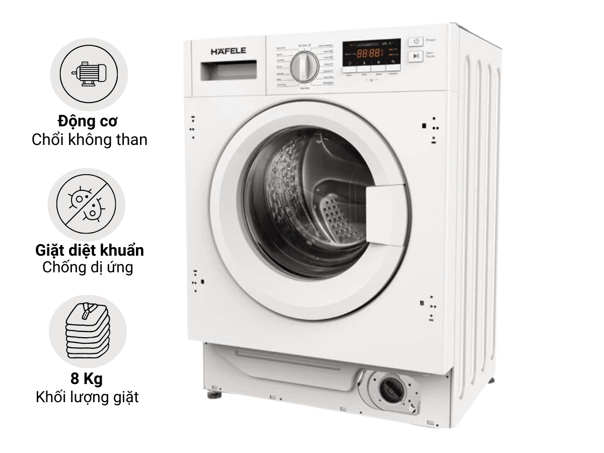 Máy giặt Hafele 8Kg HW-B60A (538.91.080)