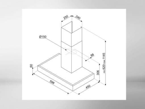 Máy hút mùi Smeg KAT600HXE (536.84.271)