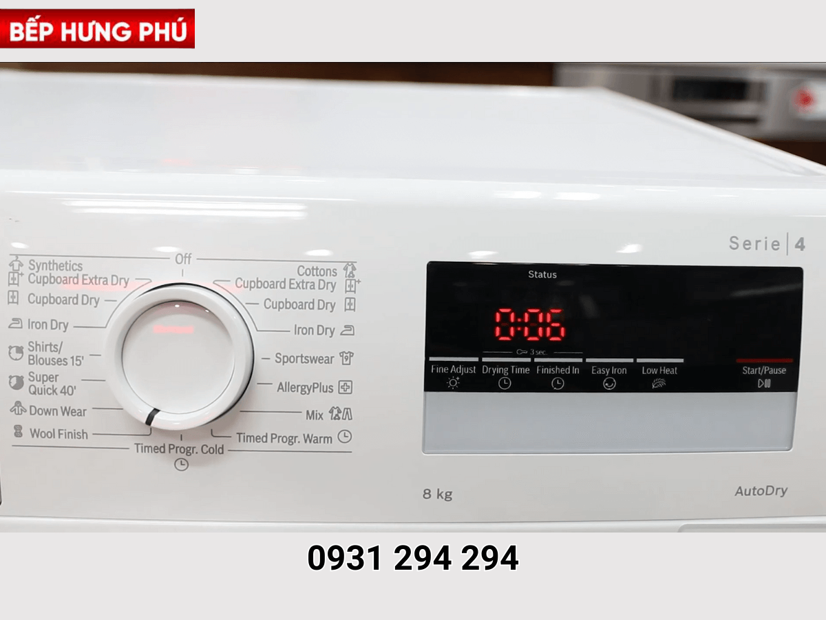 Máy sấy tụ hơi Bosch WTN84201MY