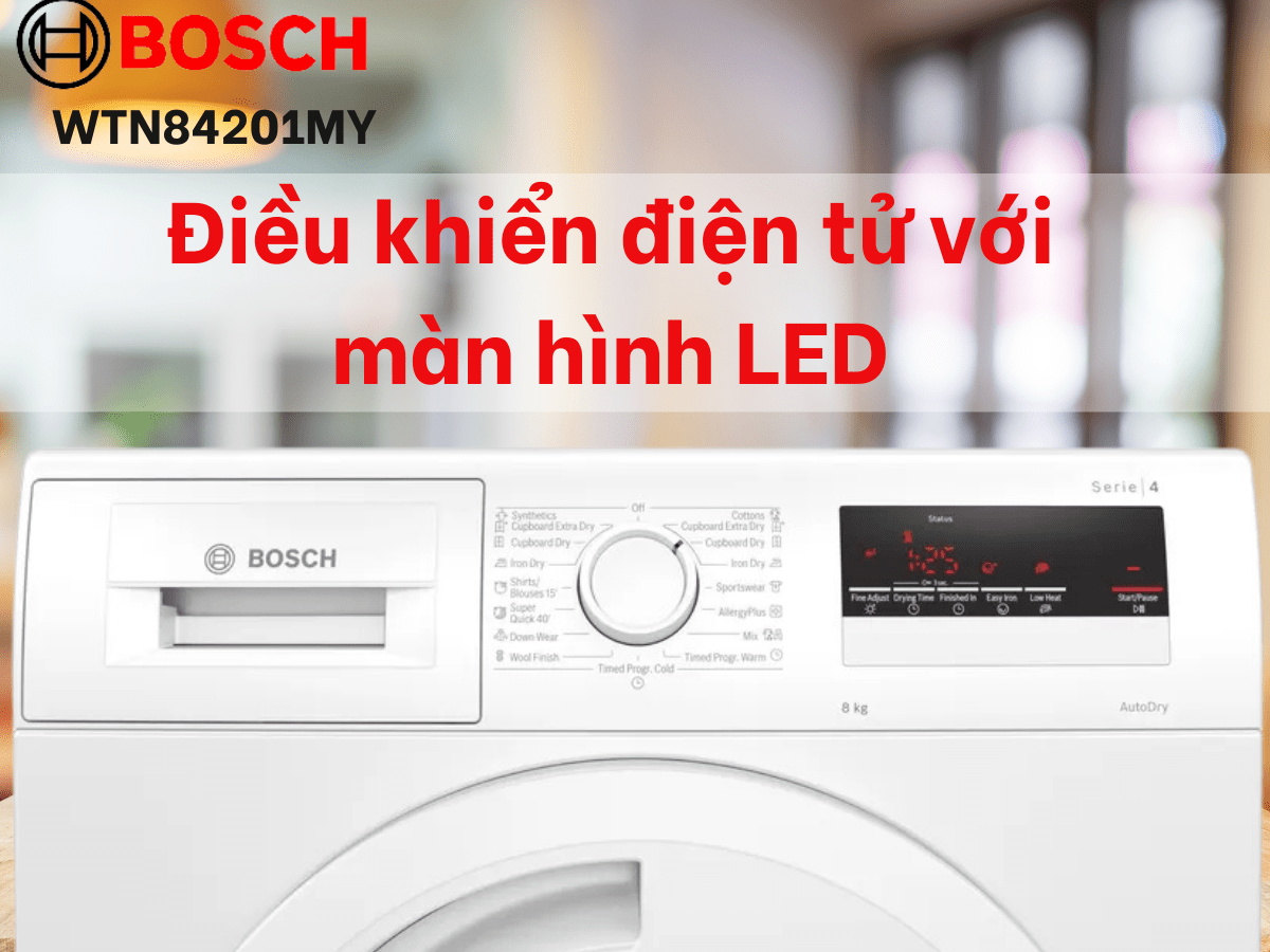 Máy sấy tụ hơi Bosch Serie 4 HMH.WTN84201MY (8Kg)