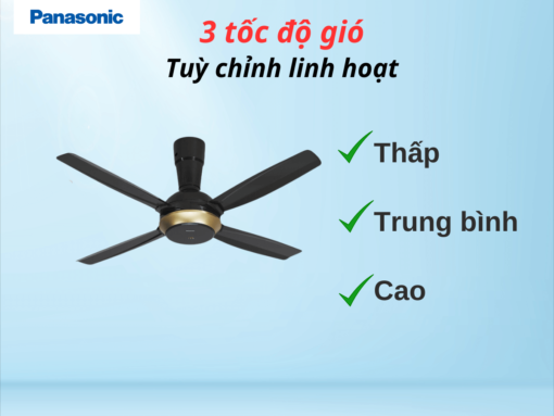 3 tốc độ gió điều chỉnh linh hoạt