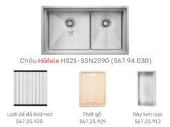 Trọn bộ chậu Inox Häfele HS21-SSN2S90 (567.94.039)