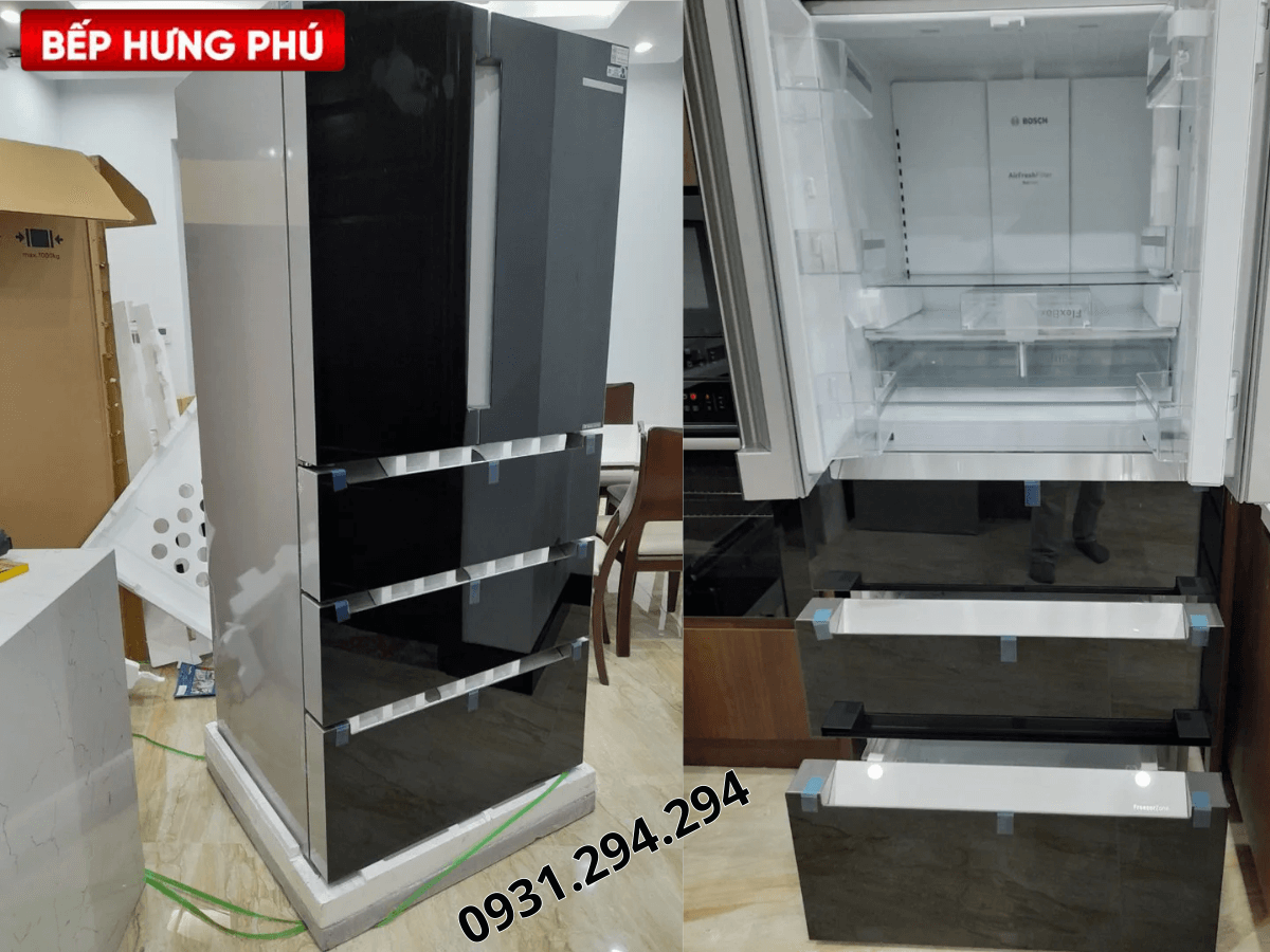 Tủ lạnh Bosch KFN86AA76J lắp đặt tại nhà khách hàng