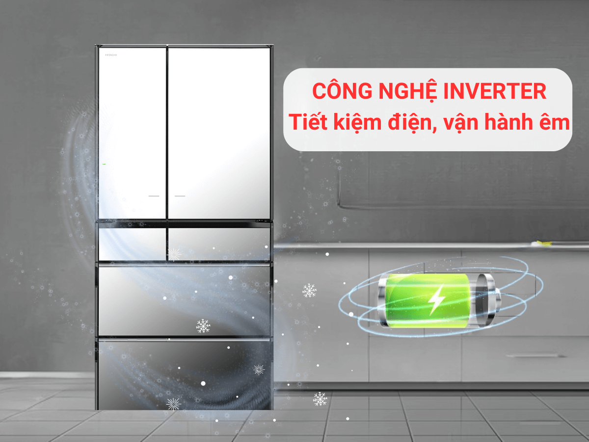 Tủ lạnh nhiều cánh Hitachi R-ZX740KV (735 Lít)