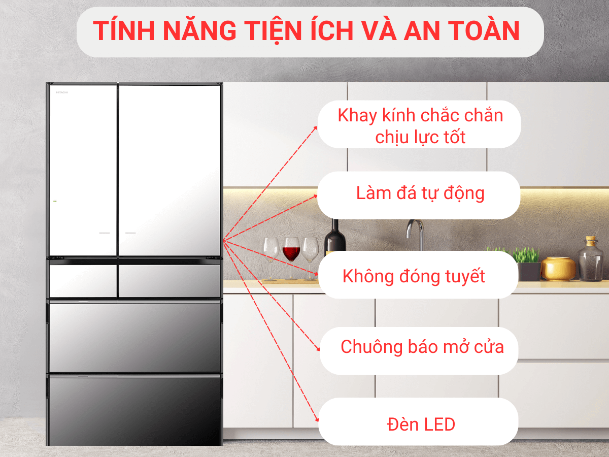 Tủ lạnh nhiều cánh Hitachi R-ZX740KV (735 Lít)