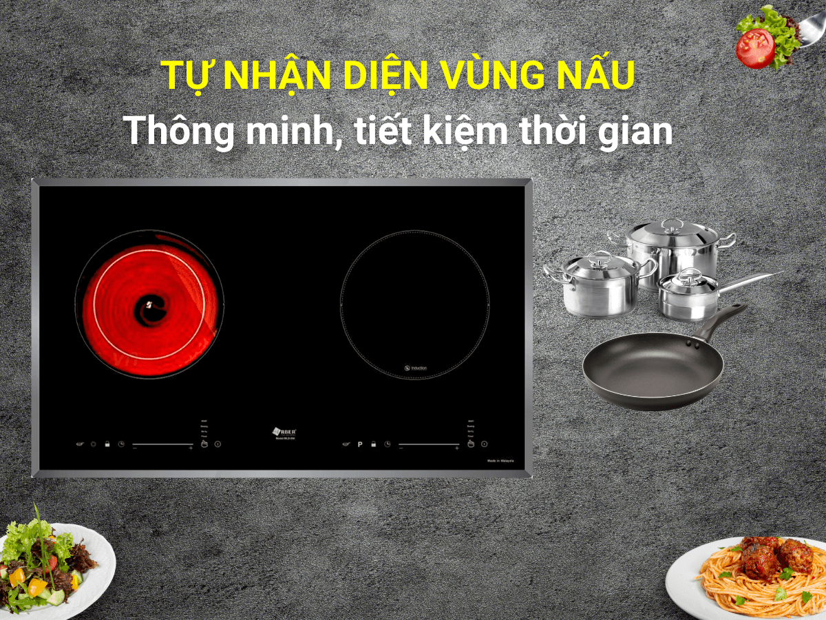 Bếp điện từ 2 vùng nấu Arber MLS-556