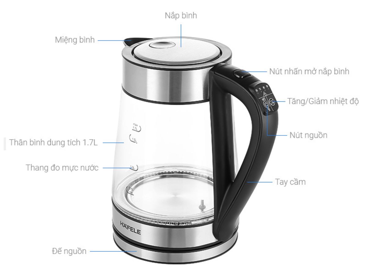 ấm đun nước hafele t-602c