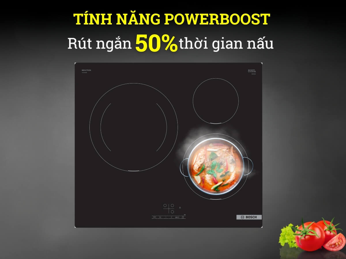 Chức năng gia nhiệt nhanh PowerBoost