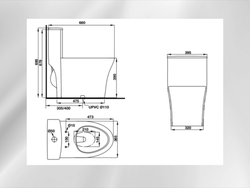 Bồn cầu một khối Hafele Sapporo (588.79.409)