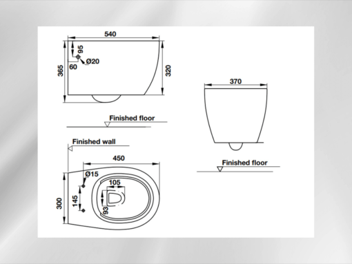 Bồn cầu treo tường Hafele Sapporo (588.79.410)