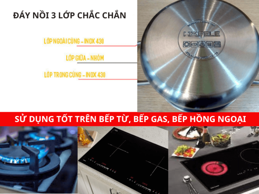 đáy nồi 3 lớp