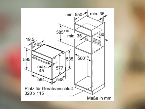 Lò nướng âm tủ Bosch HBG635BB1