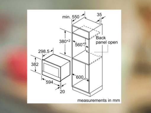 Lò vi sóng âm tủ Bosch BFL634GB1B