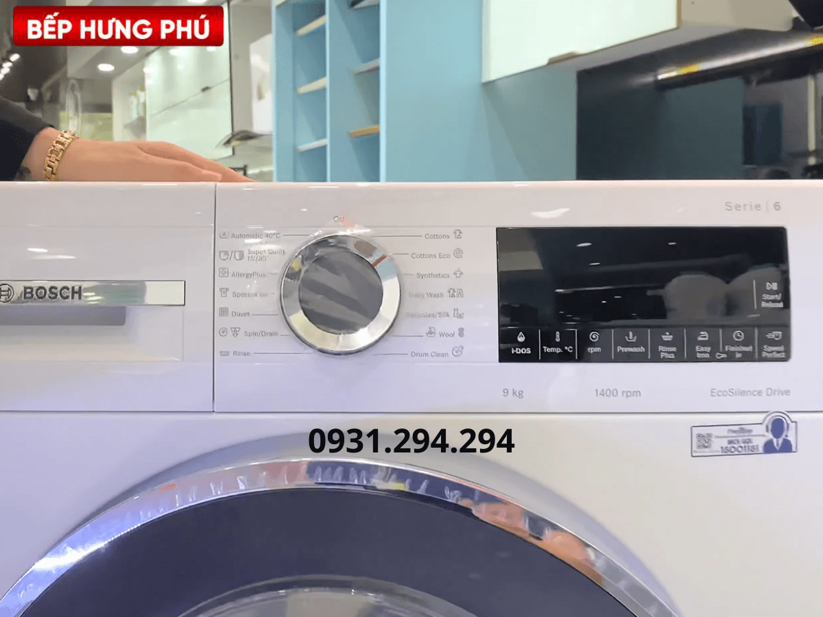 Bảng điều khiển Ngăn chứa nước giặt máy giặt Bosch WGG244A0SG (9KG)