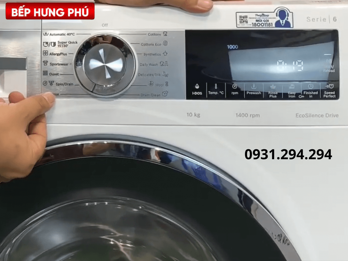 Bảng điều khiển máy Giặt Bosch WGG254A0SG (10KG)