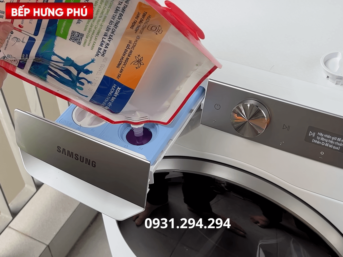 Ngăn chứa chất tẩy rửa máy giặt Samsung WW12CGP44DSHSV