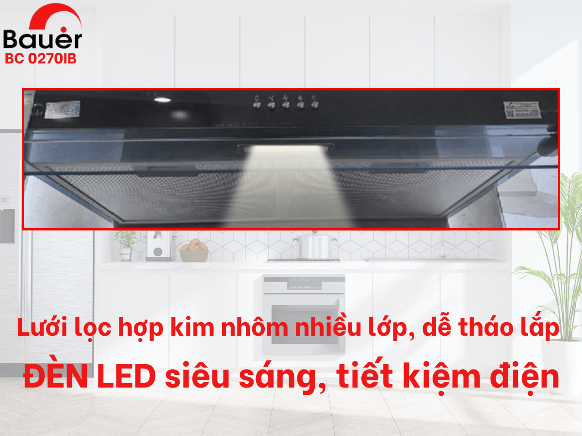 Máy Hút Mùi Cổ Điển Bauer BC 0270IB