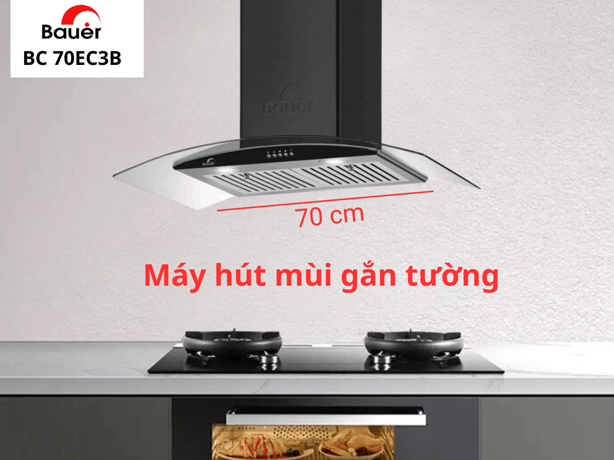 Máy hút mùi gắn tường Bauer BC 70EC3B