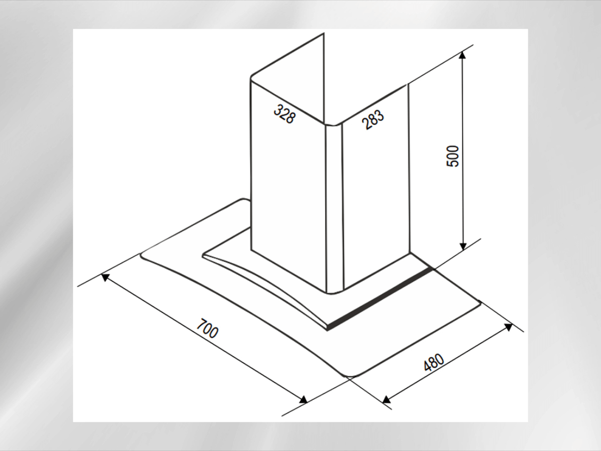 Máy hút mùi gắn tường Bauer BC 70EC3B