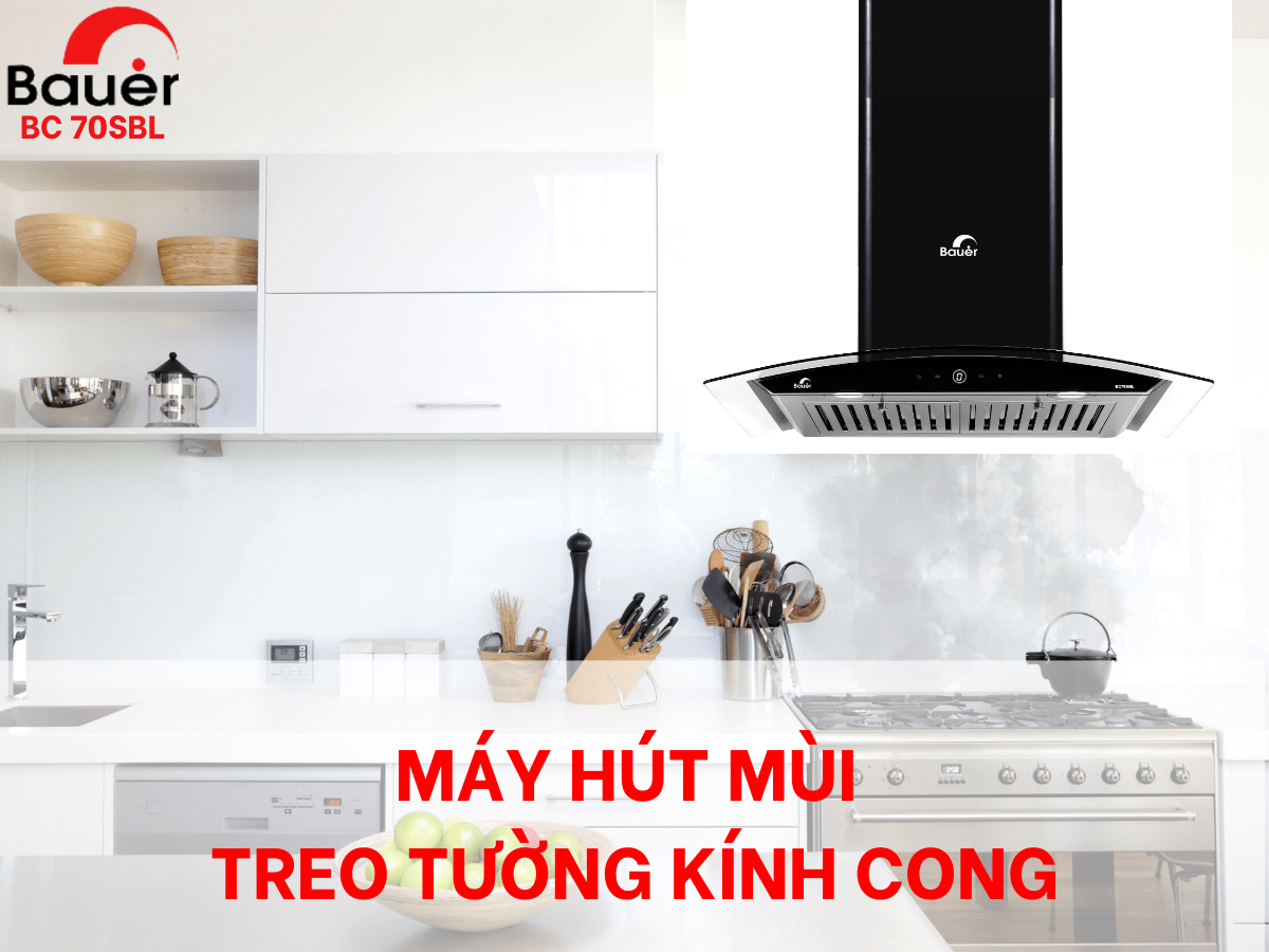 Máy Hút Mùi Gắn Tường Bauer BC 70SBL