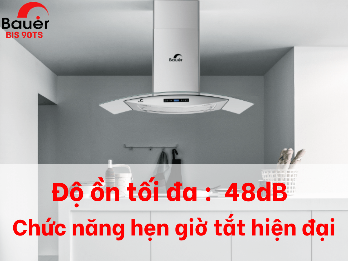 Máy Hút Mùi Gắn Tường Bauer BIS 90TS