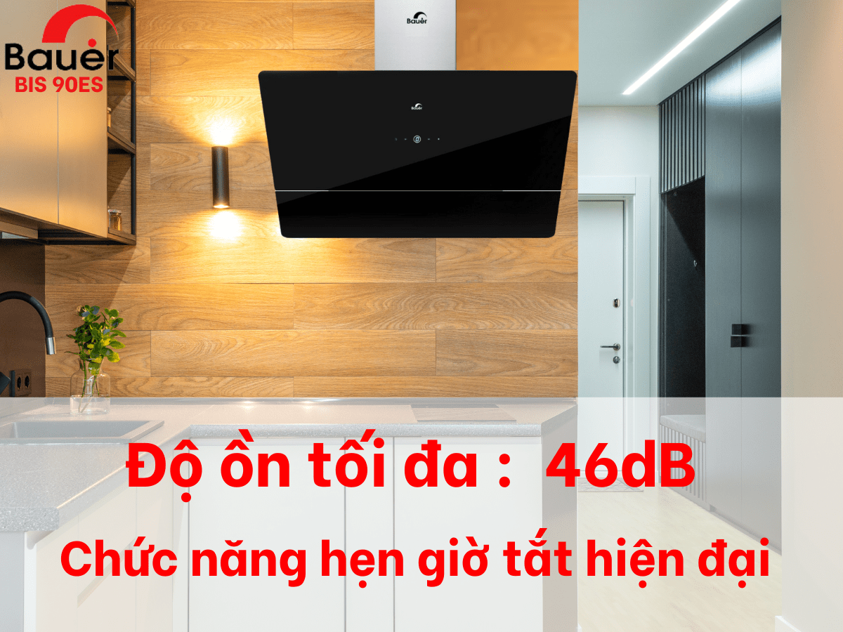 Máy Hút Mùi Treo Tường Bauer BC 90ES