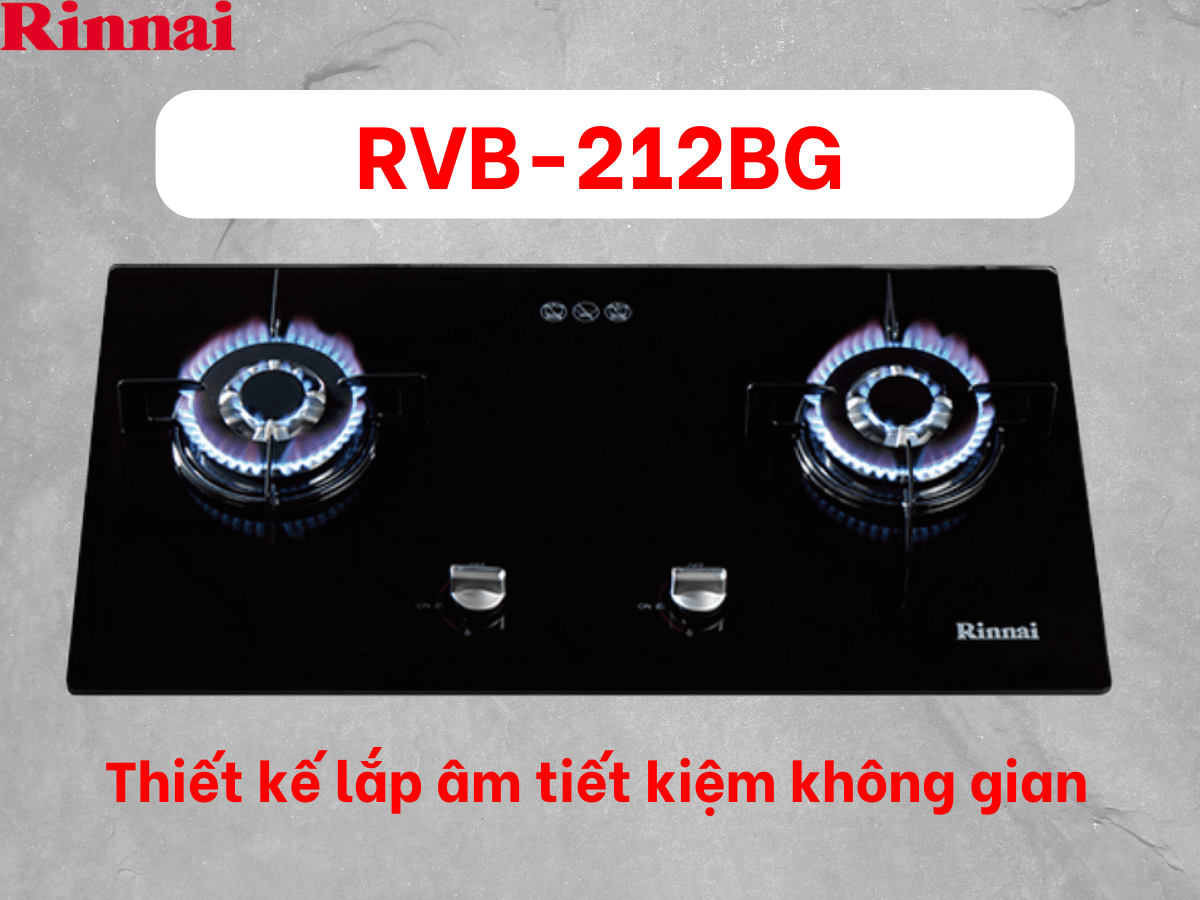 Bếp gas âm Rinnai RVB-212BG