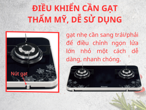 Điều khiển cần gạt thẩm mỹ, dễ sử dụng