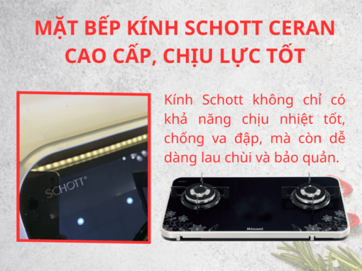 Mặt bếp kính Schott Ceran cao cấp