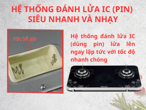 Hệ thống đánh lửa IC (pin) siêu nhanh