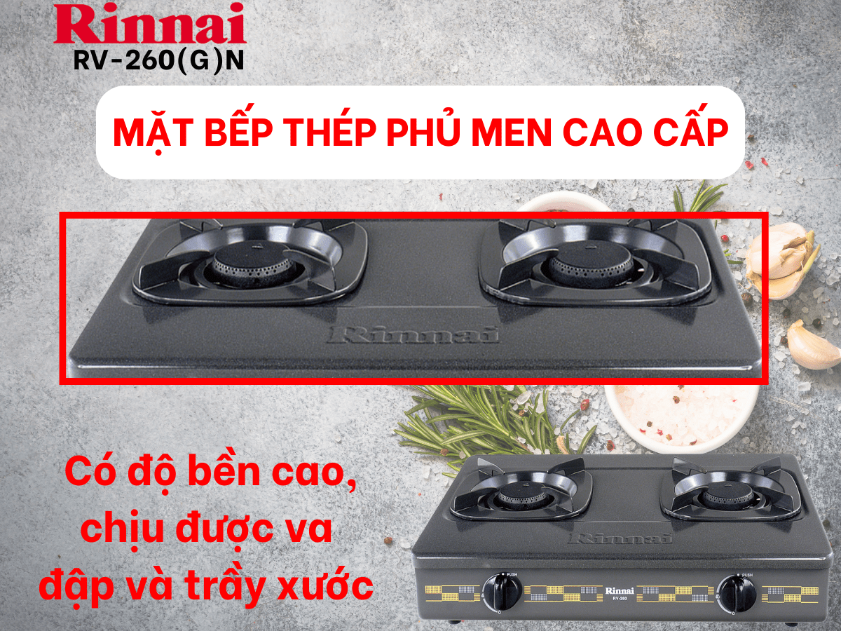 Bếp Gas Rinnai RV-260(G)N