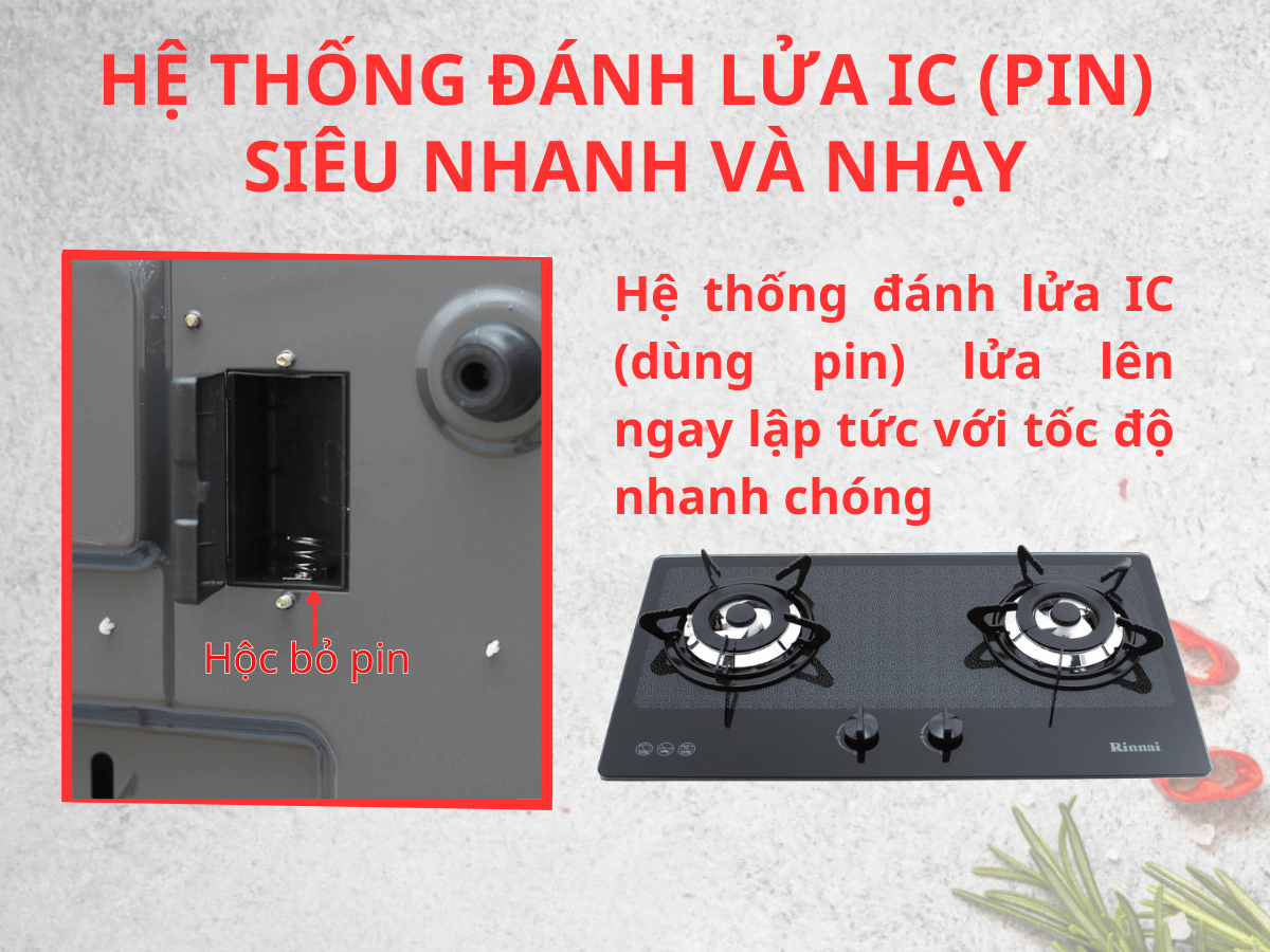 Bếp gas Rinnai RVB-2BG(D)N