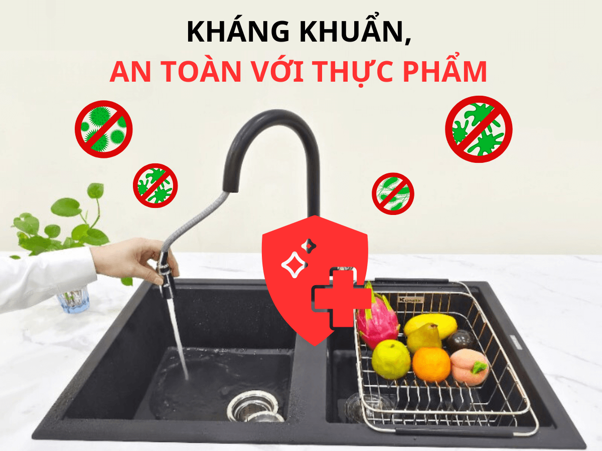 Chậu rửa đá Konox Phoenix 860 (Black)