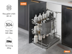 Giá dao thớt, gia vị, chai lọ Garis MM02V