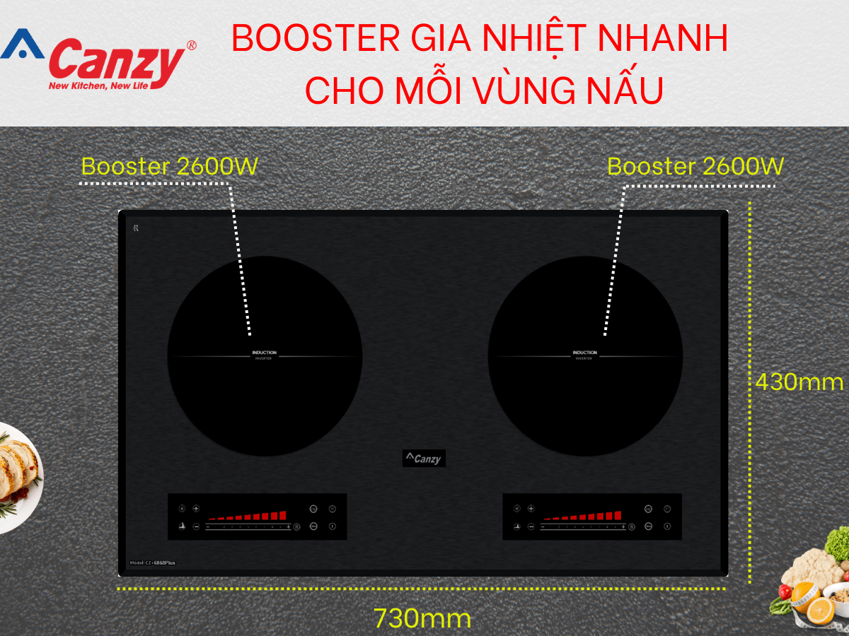 Bếp từ Canzy CZ 6868 PLUS