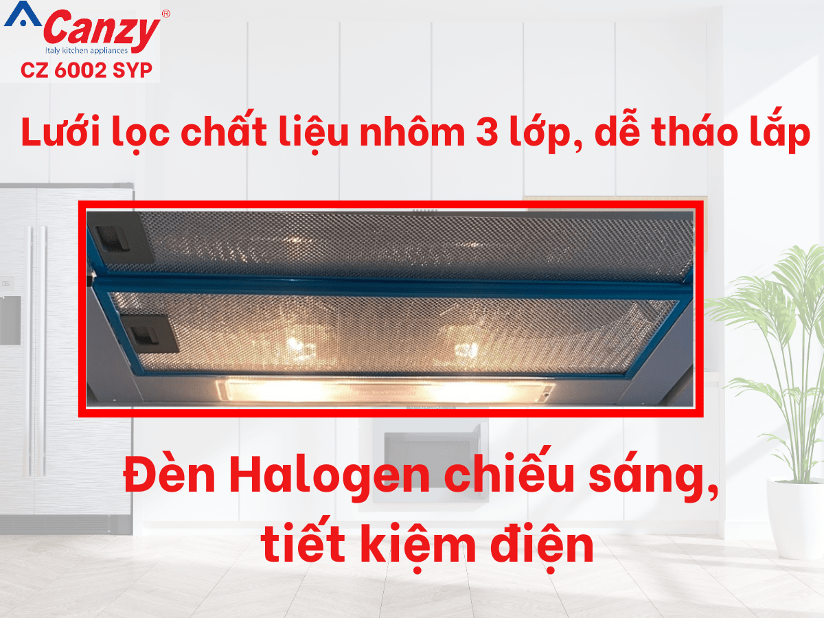 Máy hút mùi âm tủ Canzy CZ 6002 SYP