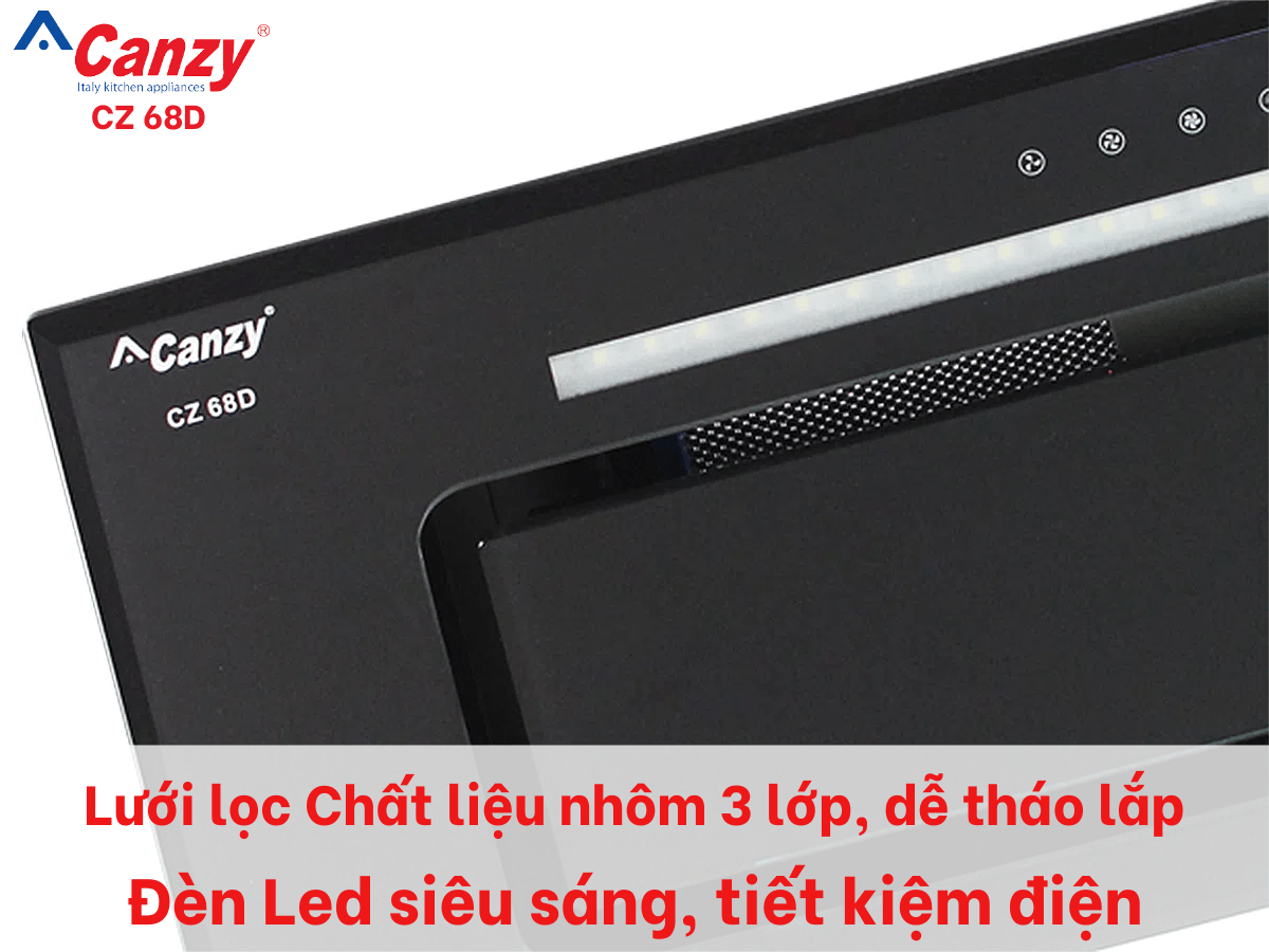 Máy hút mùi âm tủ Canzy CZ 68D