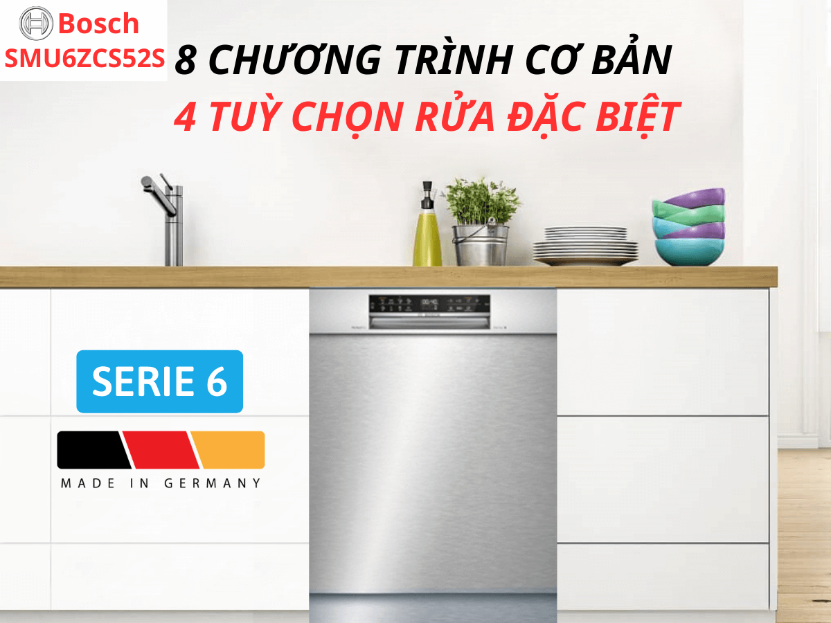 máy rửa bát âm bán phần bosch smu6zcs52s