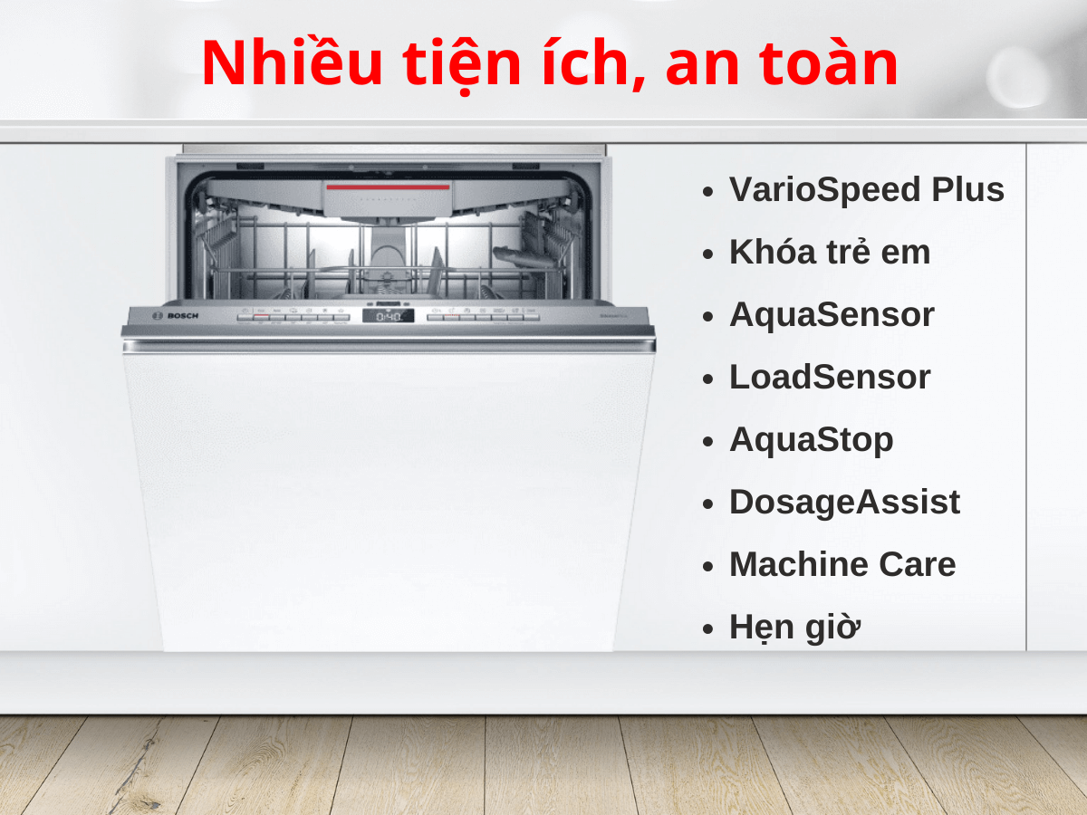 Máy rửa bát âm toàn phần Bosch SMV4EVX10E