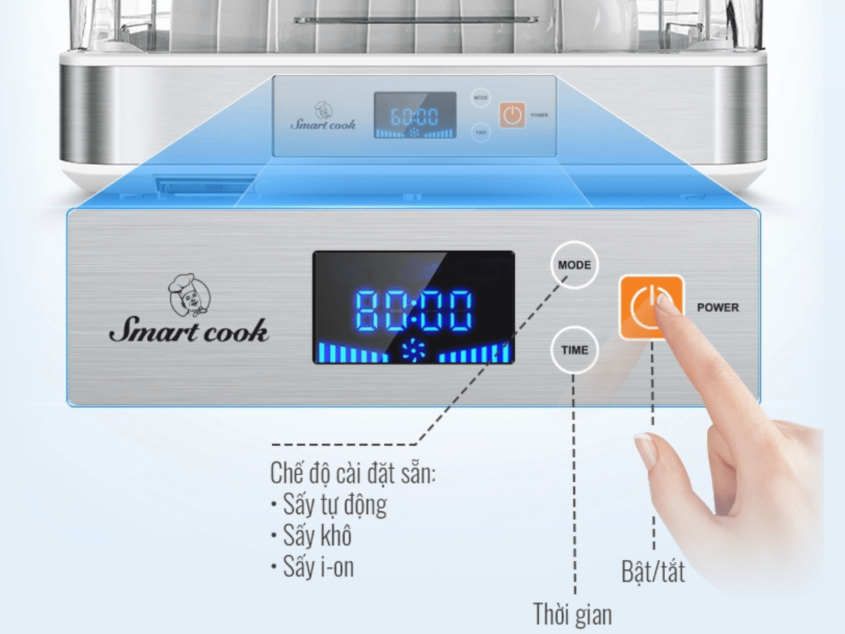 Máy sấy chén bát Elmich Smartcook DDS-3906