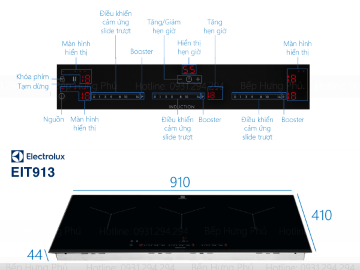 Bếp Từ Electrolux EIT913