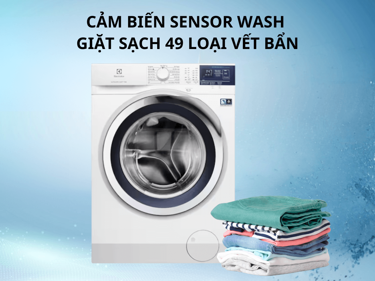 Cảm biến Sensor Wash giặt sạch 49 loại vết bẩn