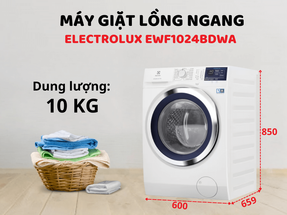 Máy giặt Electrolux EWF1024BDWA (10kg)