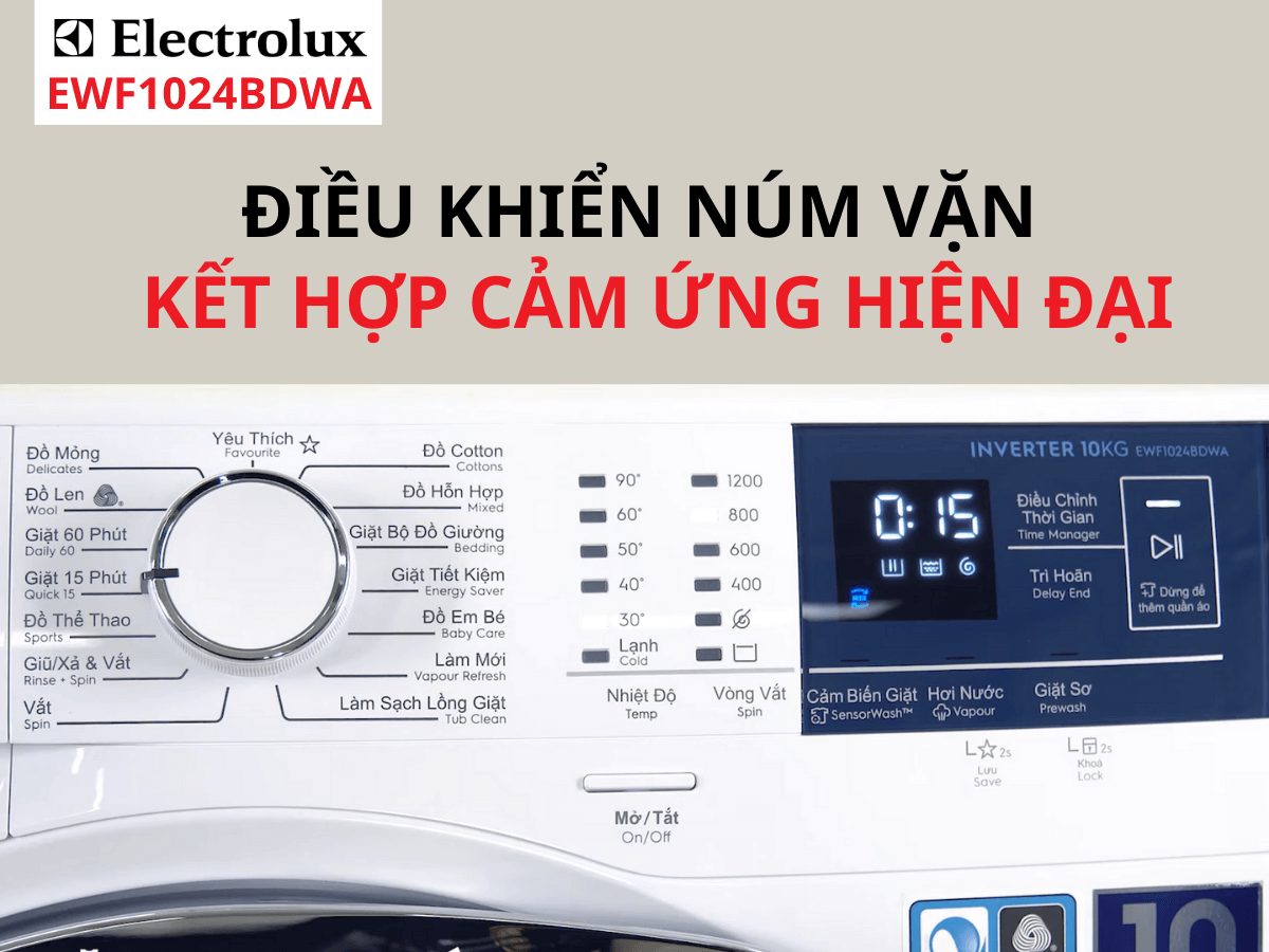 Máy giặt Electrolux EWF1024BDWA (10kg)