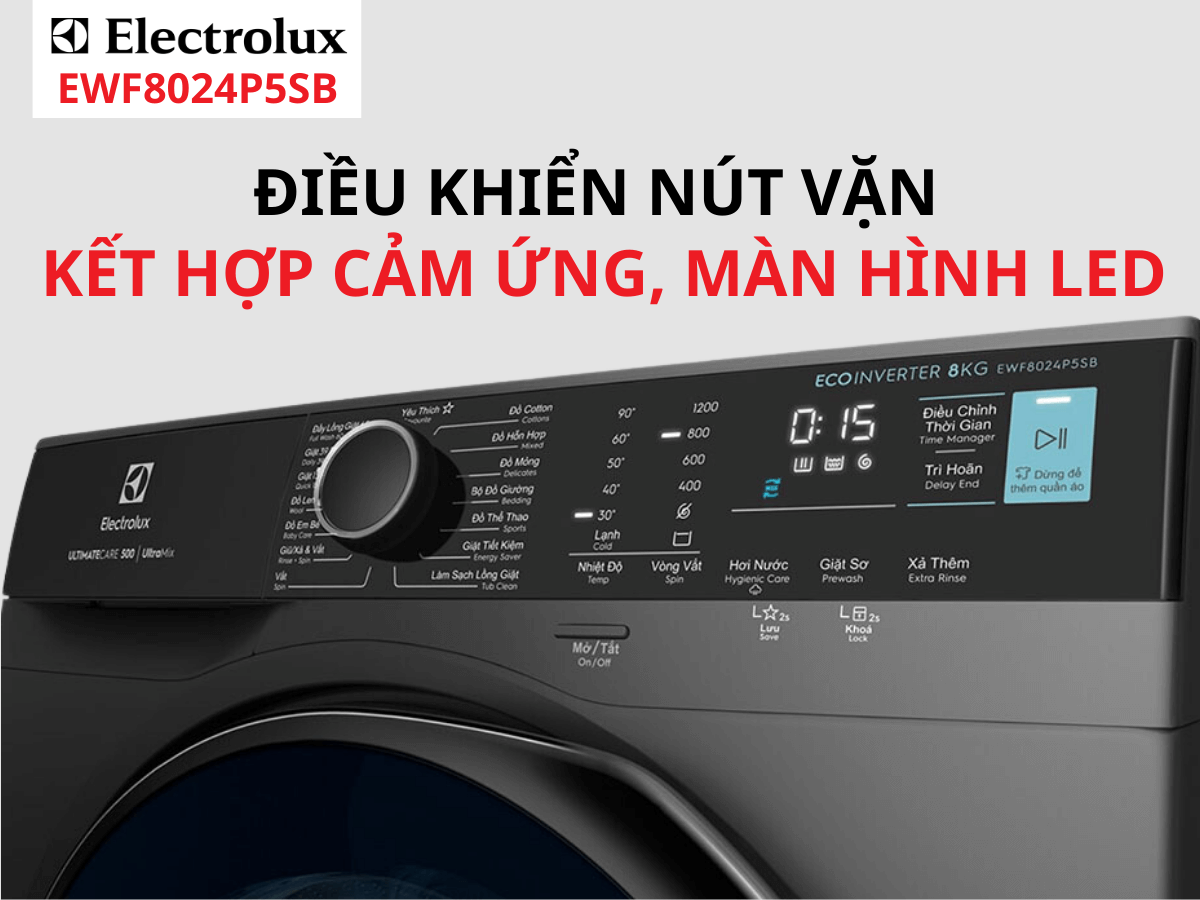 Máy giặt Electrolux EWF8024P5SB (8kg)