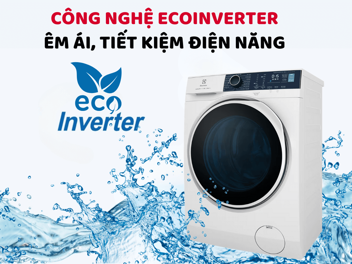 Động cơ EcoInverter êm ái, tiết kiệm điện năng
