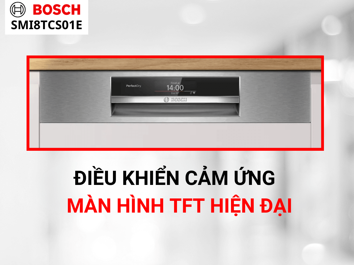 Điều khiển cảm ứng và màn hình TFT hiện đại