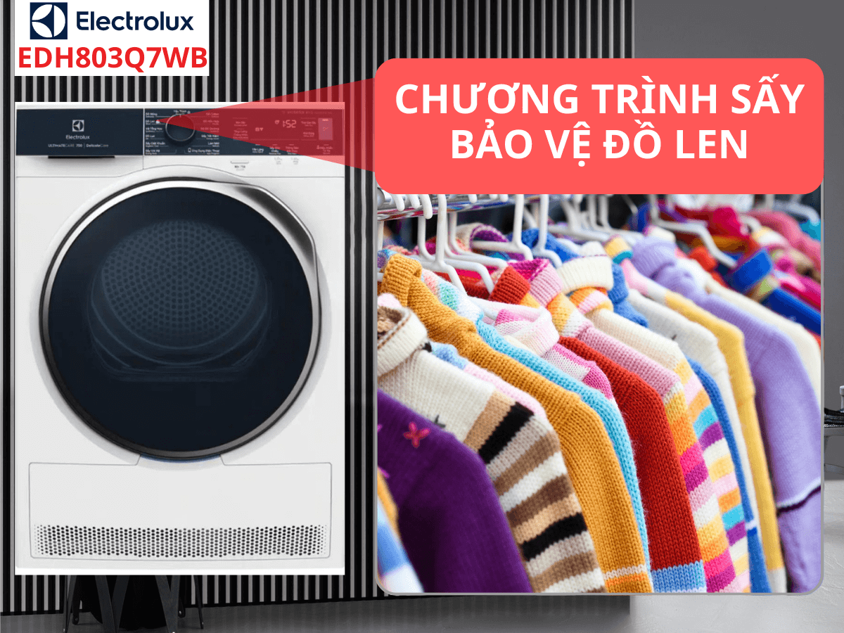 Máy sấy quần áo Electrolux EDH803Q7WB